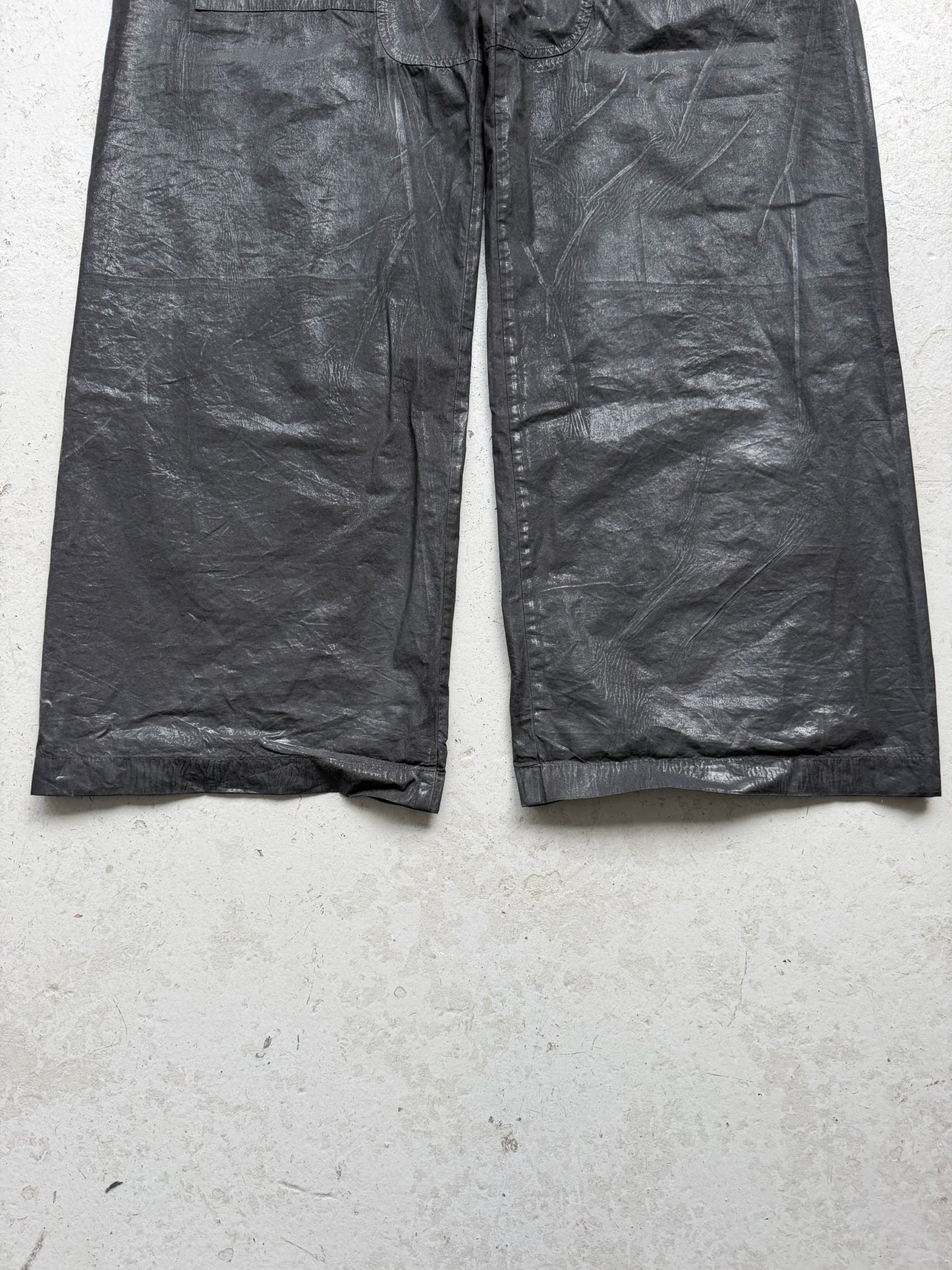 Rick Owens DRKSHDW Waxed Cotton Creatch Cargo Pants (XL)