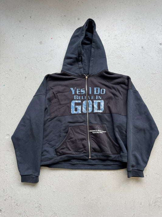 Enfants Riches Deprimes "Yes I do believe in god" Zip Up Hoodie (XL)