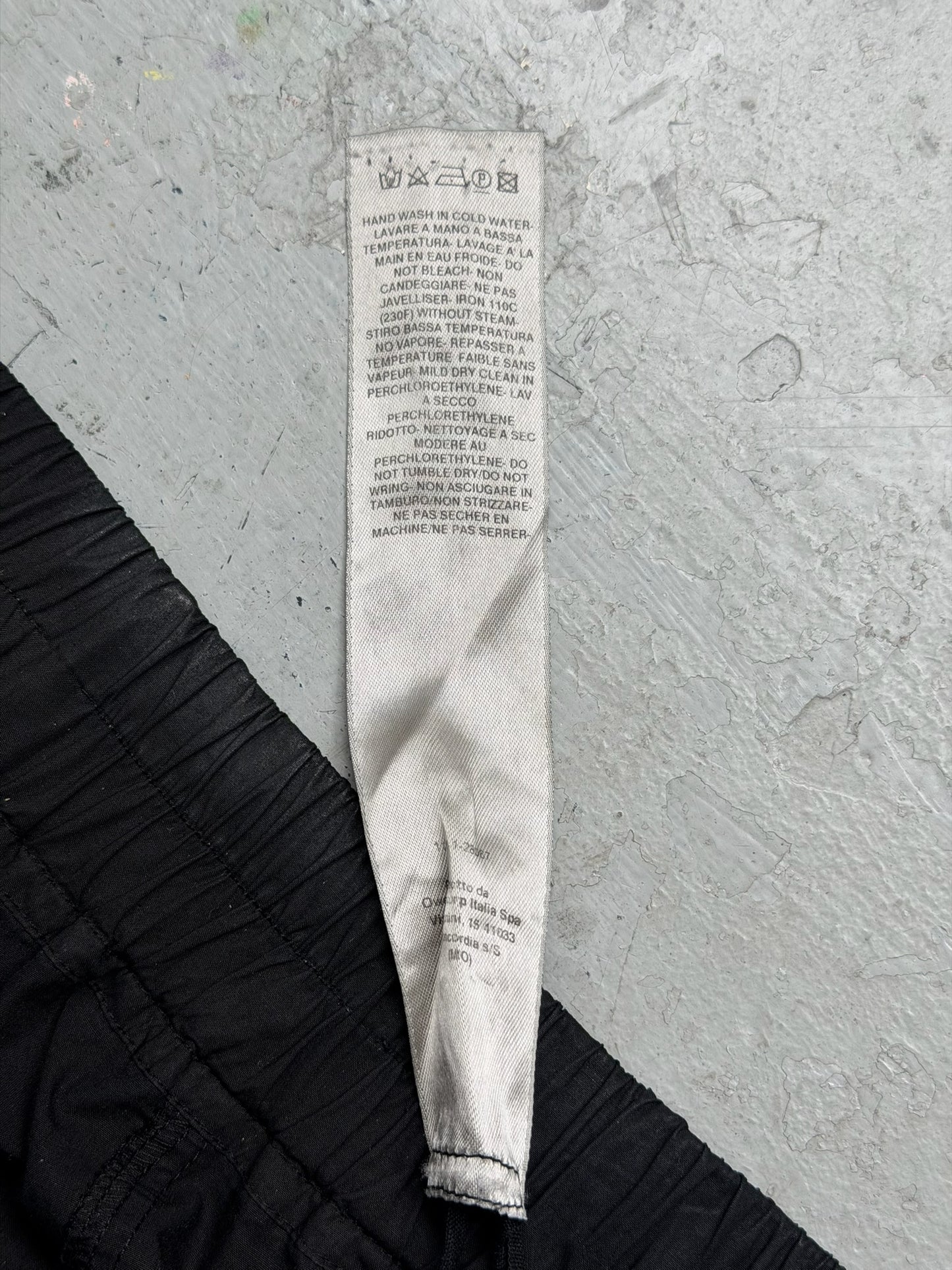 Rick Owens DRKSHDW Waxed Cotton Creatch Cargo Pants (XL)