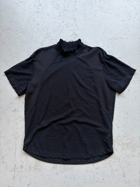AA Spectrum Ruffle Colar Short Sleeve Shirt (M)