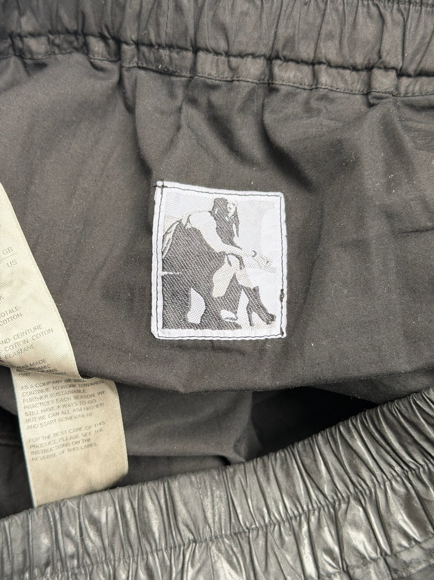 Rick Owens DRKSHDW Waxed Cotton Creatch Cargo Pants (XL)