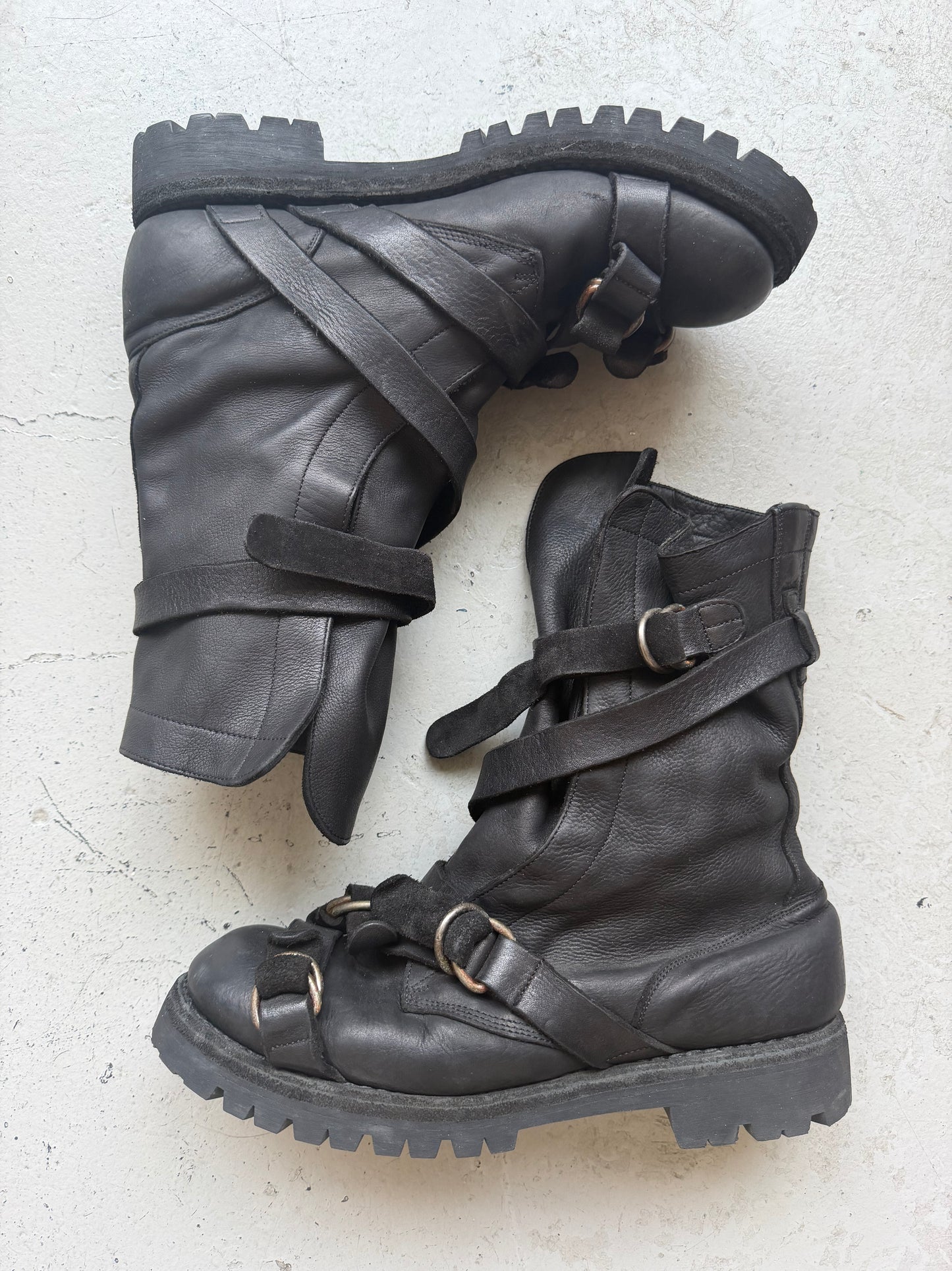 Yohji Yamamoto x Guidi Military Buckle Combat Boot (45)