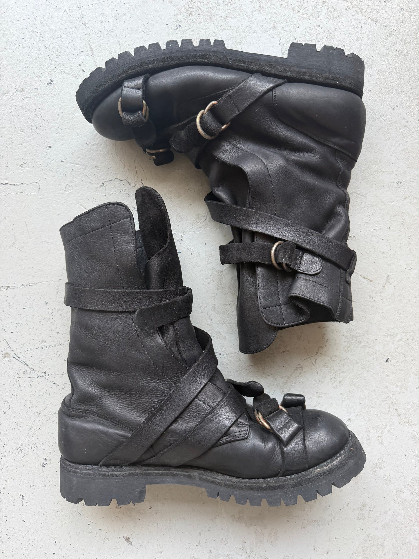 Yohji Yamamoto x Guidi Military Buckle Combat Boot (45)