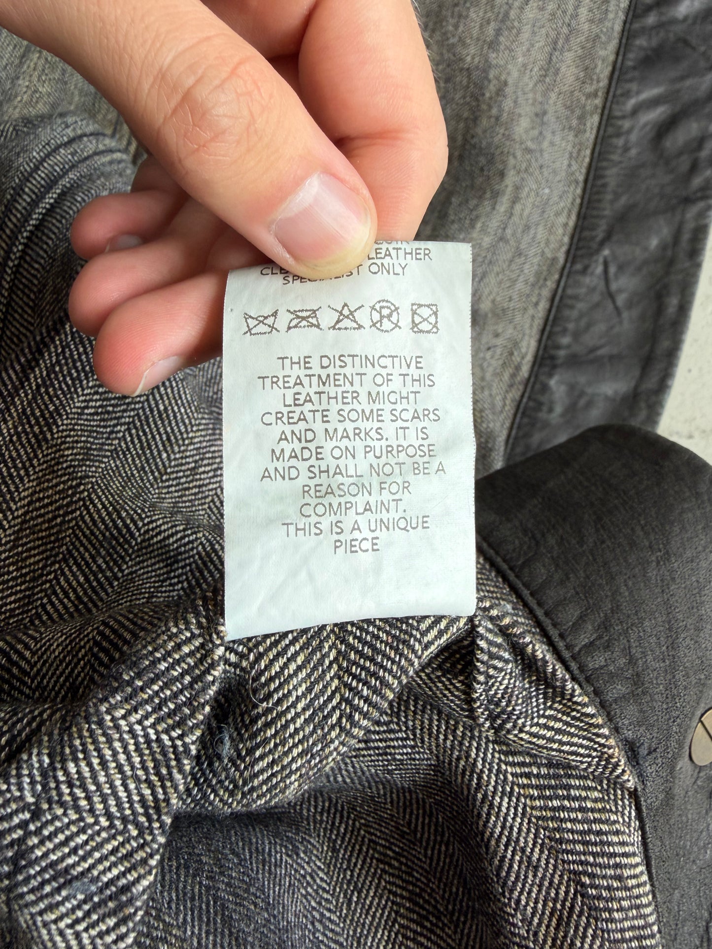 Isaac Sellam Experience Deer Skin Leather Trench (S)