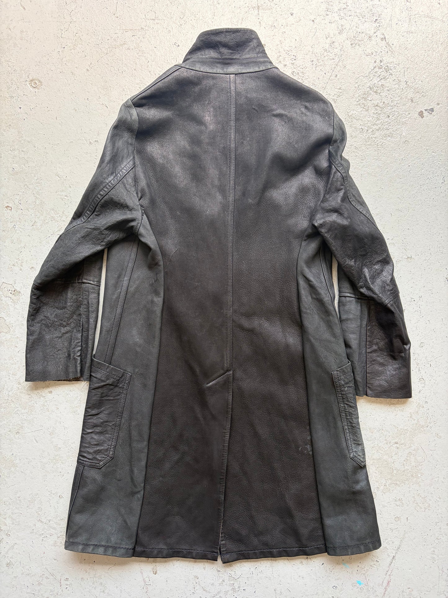 Isaac Sellam Experience Deer Skin Leather Trench (S)
