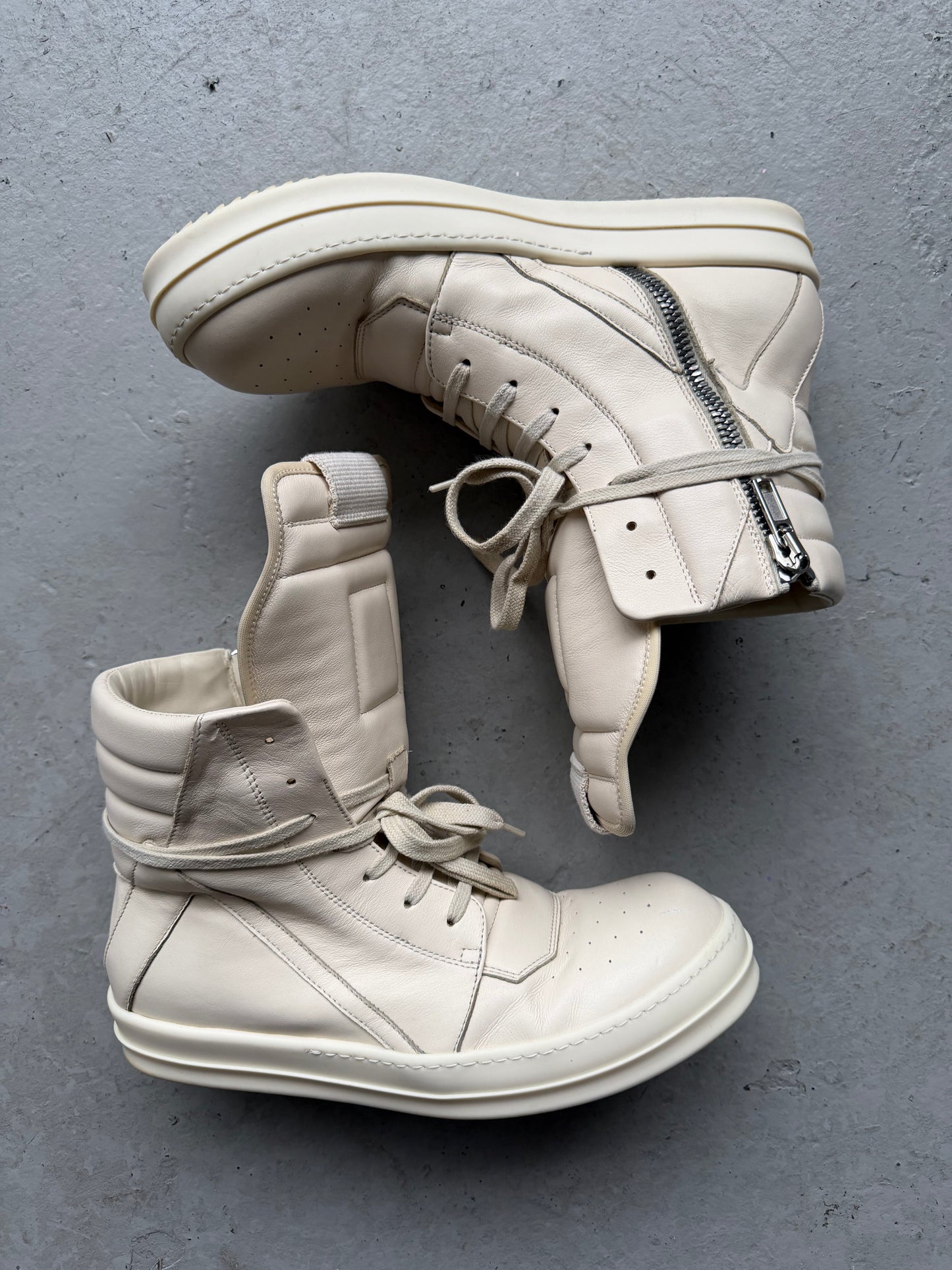 Rick Owens DRKSHDW Leather Milk Geobaskets (42)