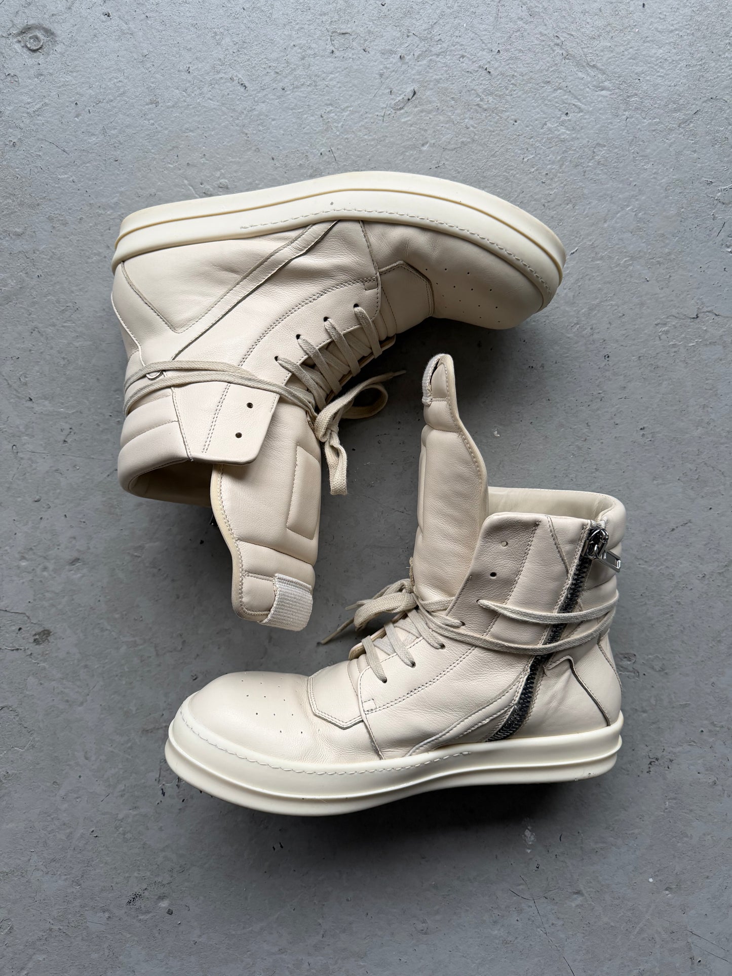 Rick Owens DRKSHDW Leather Milk Geobaskets (42)