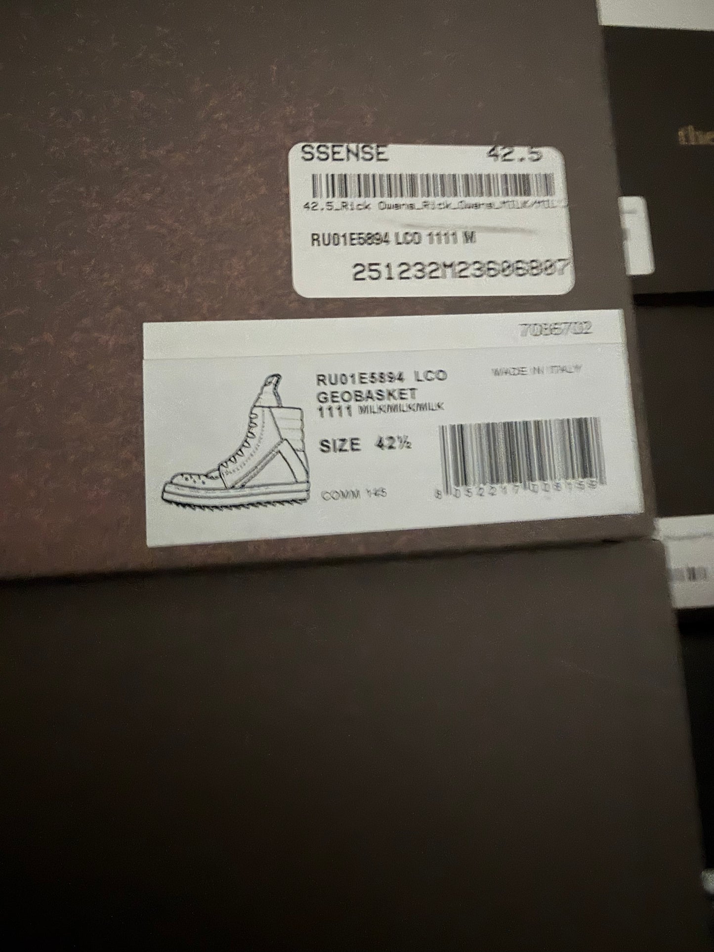 Rick Owens DRKSHDW Leather Milk Geobaskets (42)