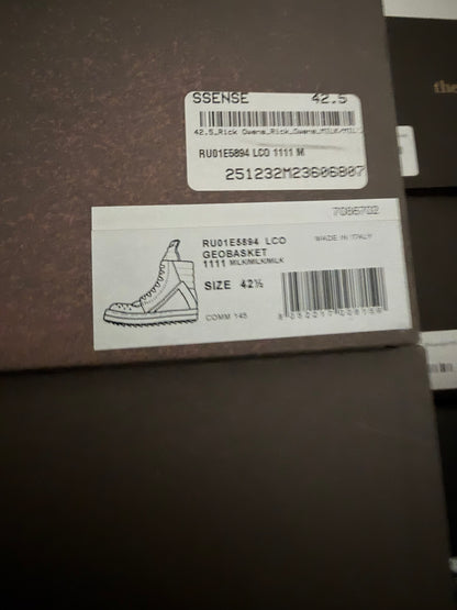 Rick Owens DRKSHDW Leather Milk Geobaskets (42)