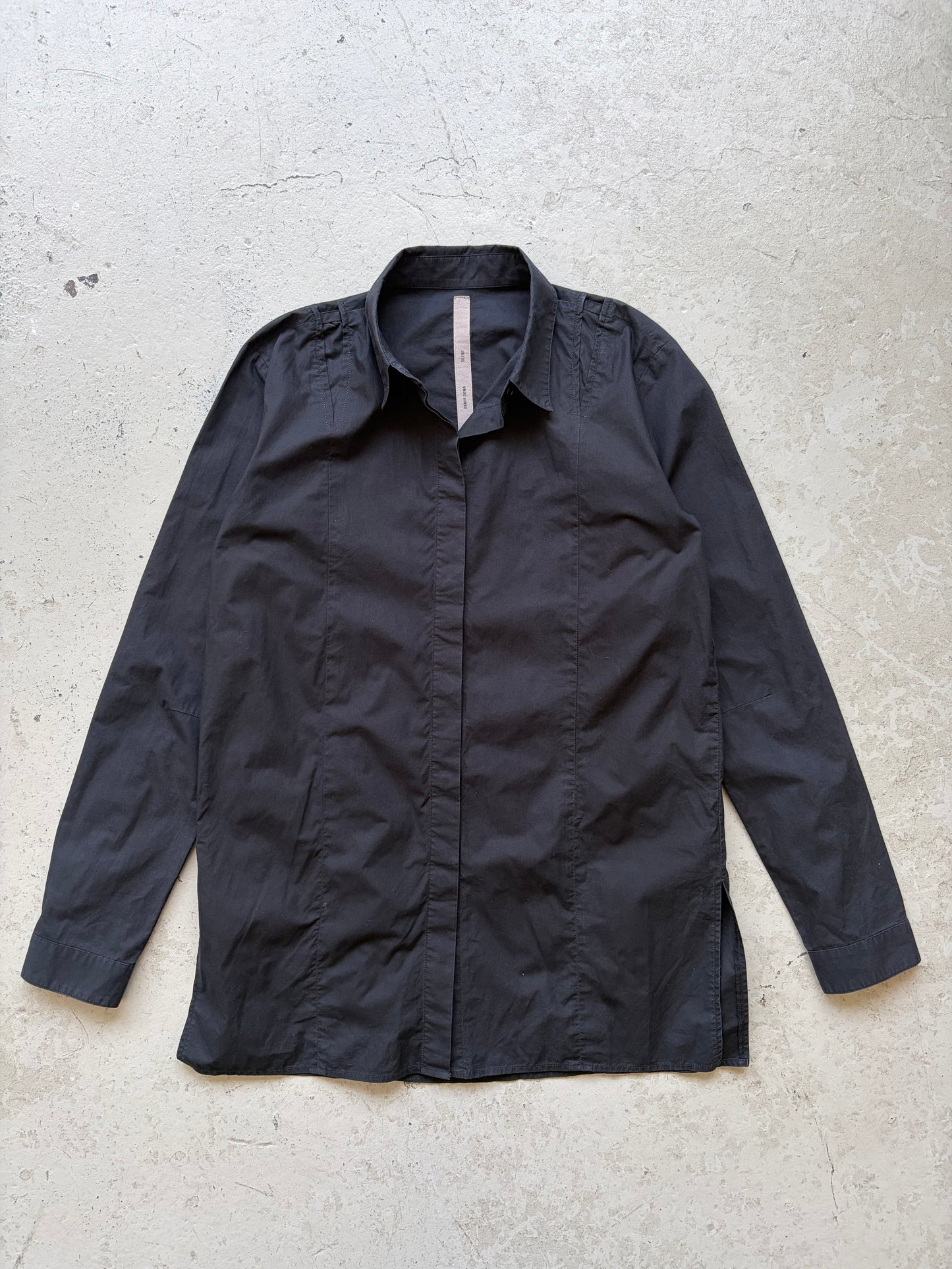 Damir Doma Black Collared Shirt Blouse (M)
