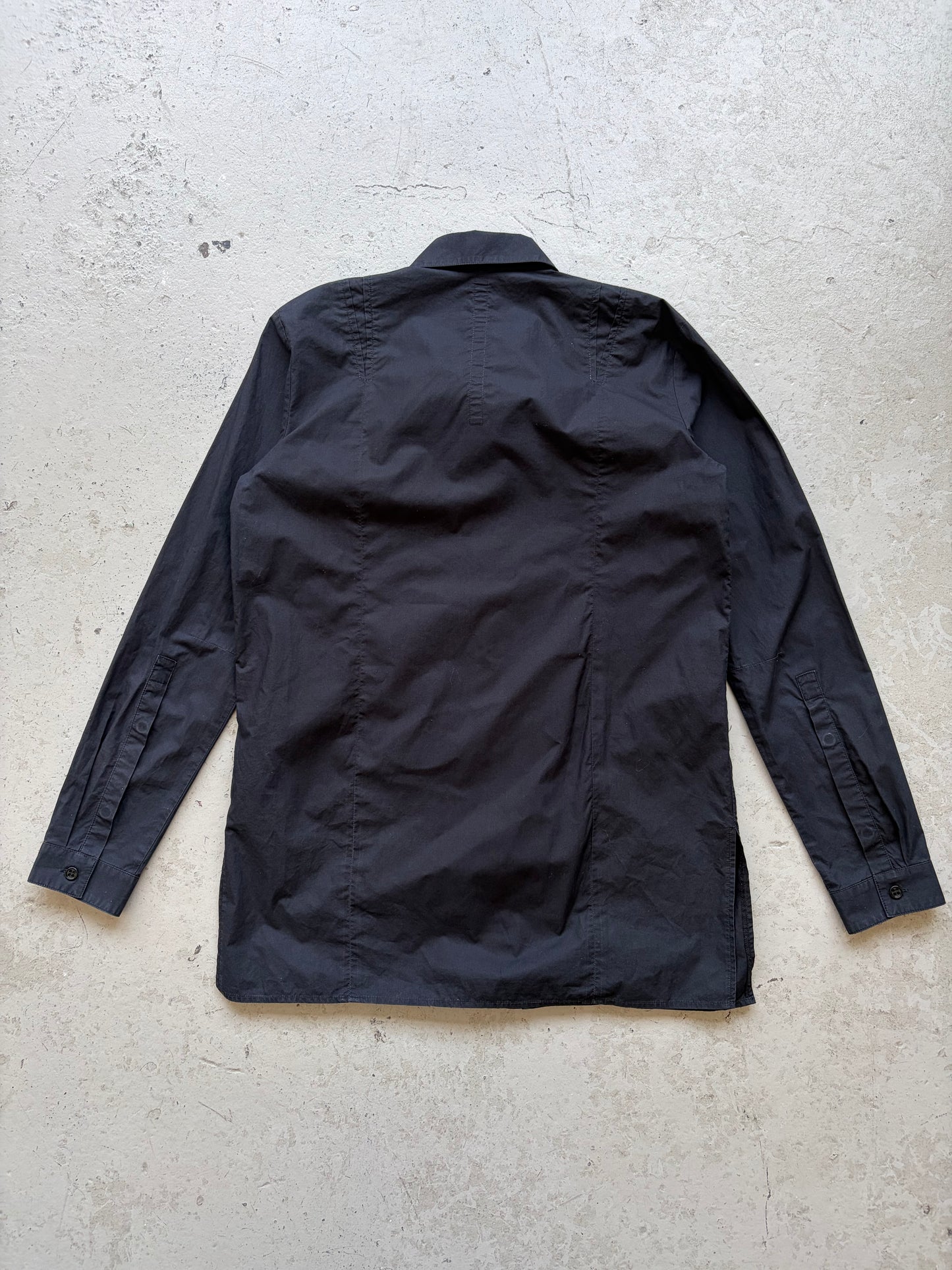 Damir Doma Black Collared Shirt Blouse (M)