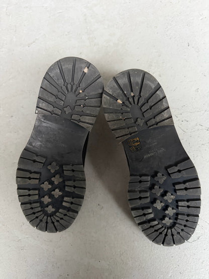 Saint Laurent Paris Leather William Whipstitch Combat Boot (46)