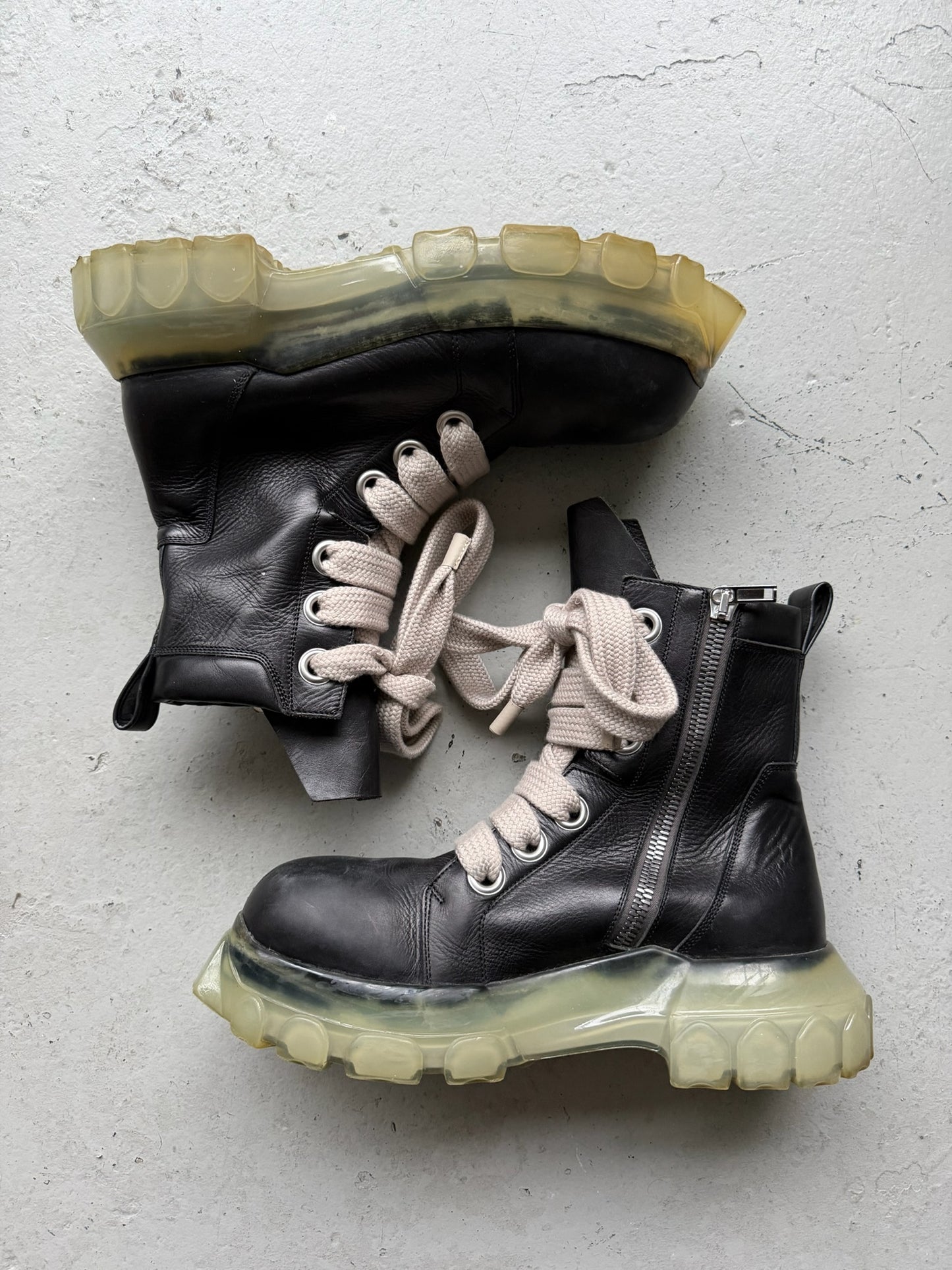 Rick Owens Jumbolace Bozo Tractor Boots (44)