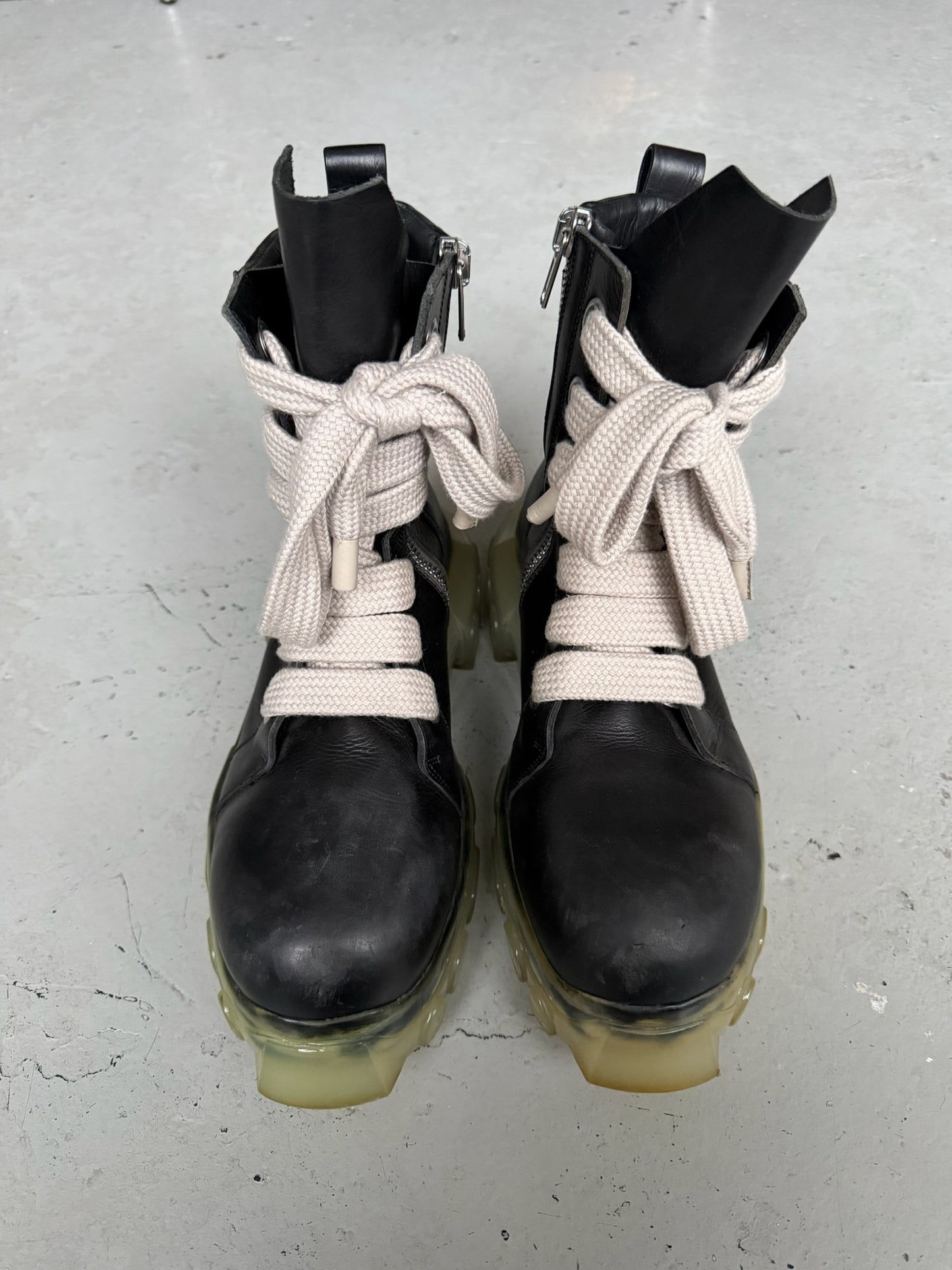 Rick Owens Jumbolace Bozo Tractor Boots (44)