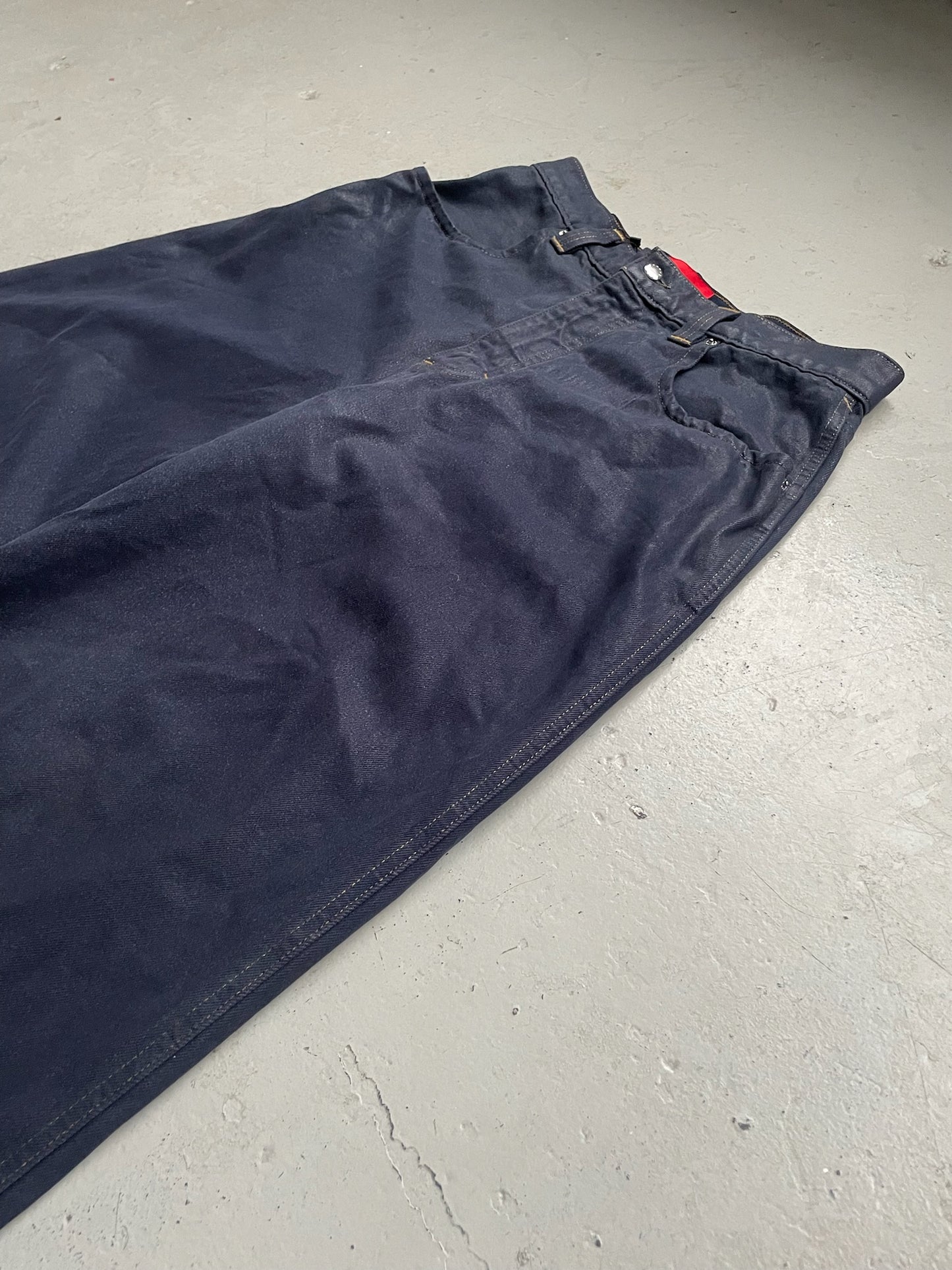 Eckhaus Latta Wide Leg Dark Blue Denim (30)
