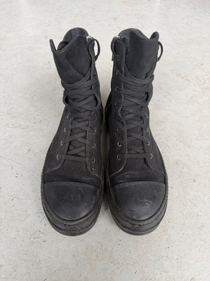 Rick Owens DRKSHDW Canvas Black Ramones (44)