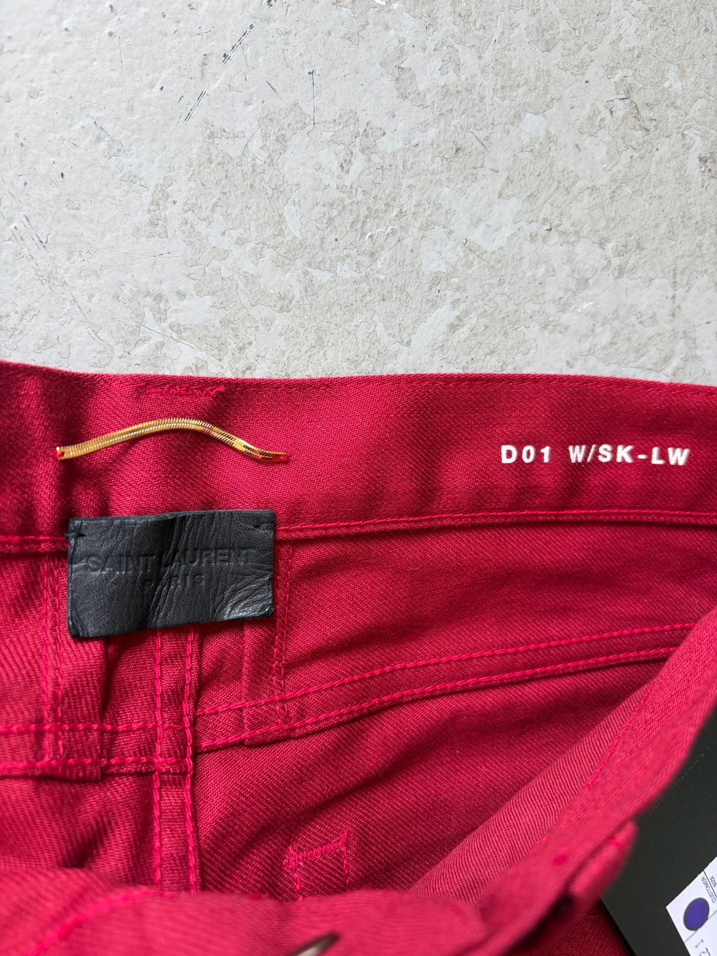 Saint Laurent Paris 2013 D01 Red Denim (27)