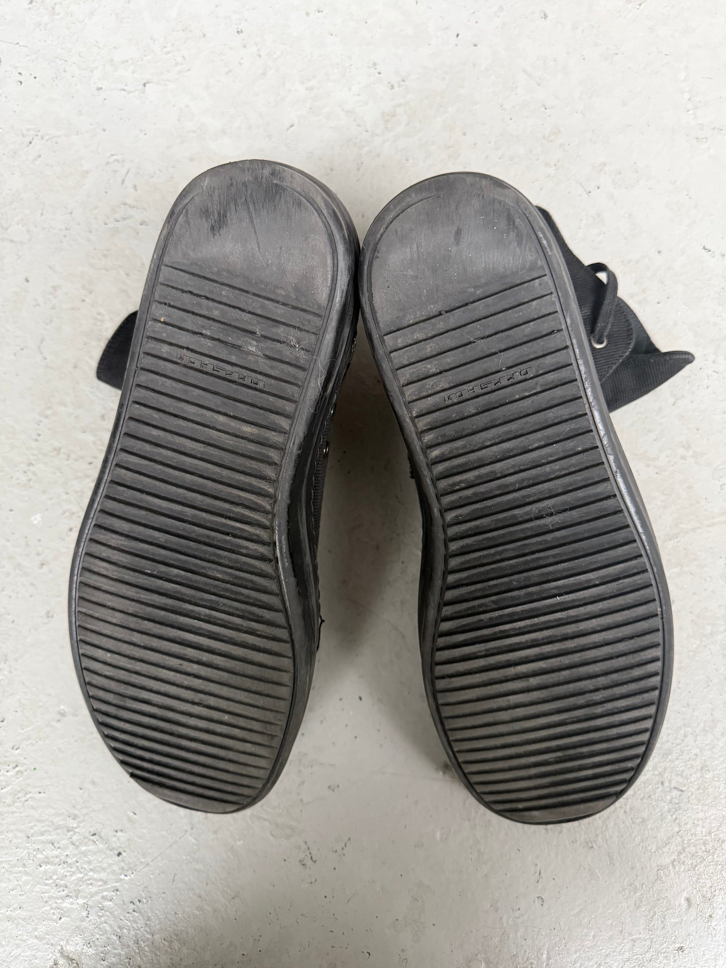 Rick Owens DRKSHDW Canvas Black Ramones (44)