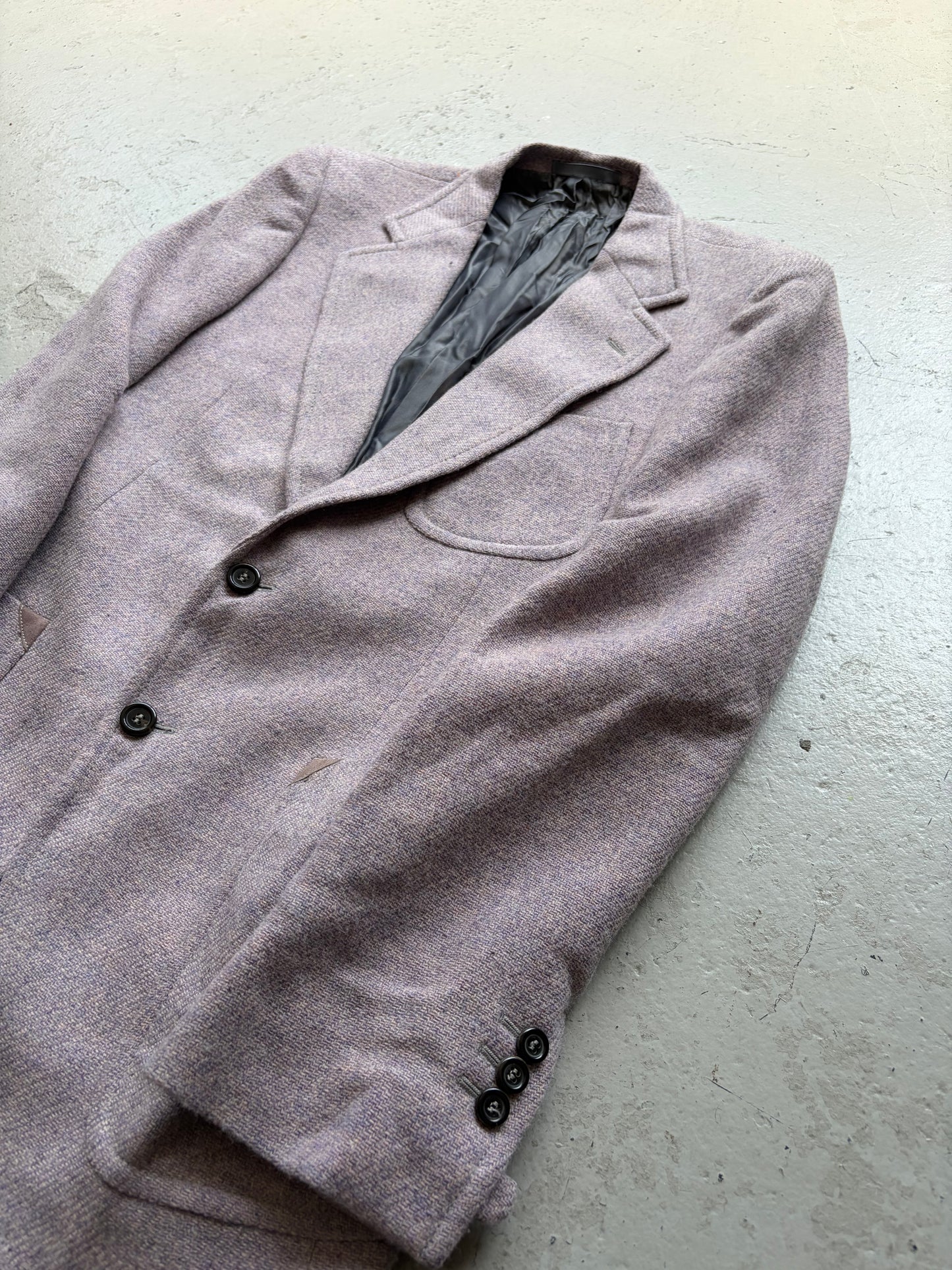 Yves Saint Laurent Purple Tweed Blazer (50)