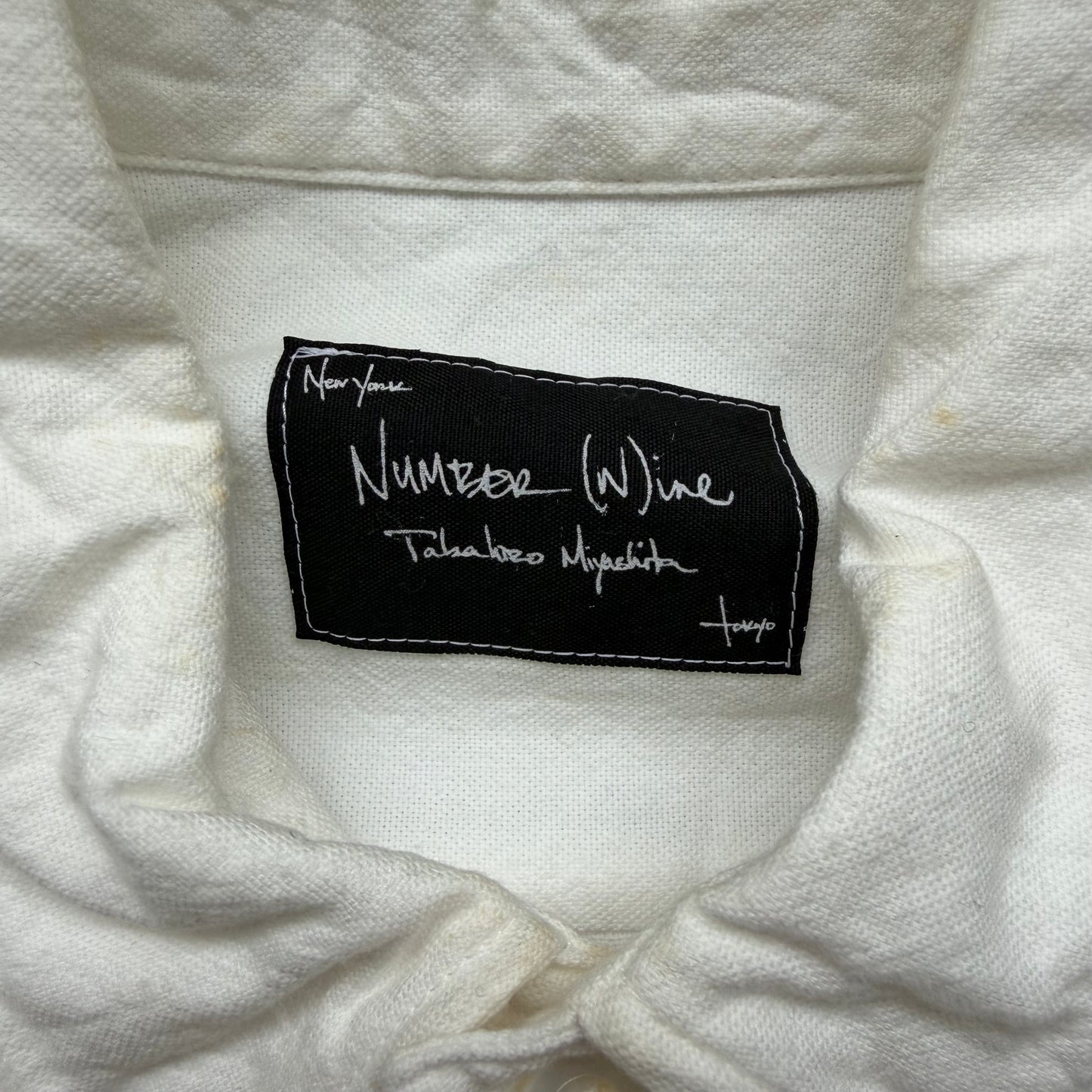 Number (N)ine SS05 White Sleeveless Button Up (2)