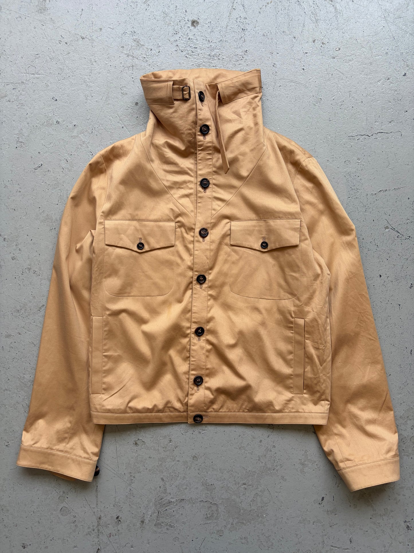 Romeo Gili Tan Button Up Jacket (48)
