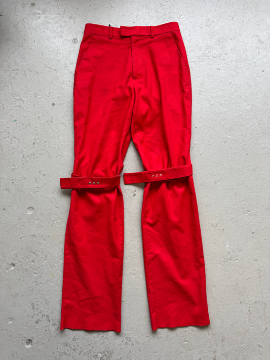 Bottega Veneta Red Bondage Pants (44)