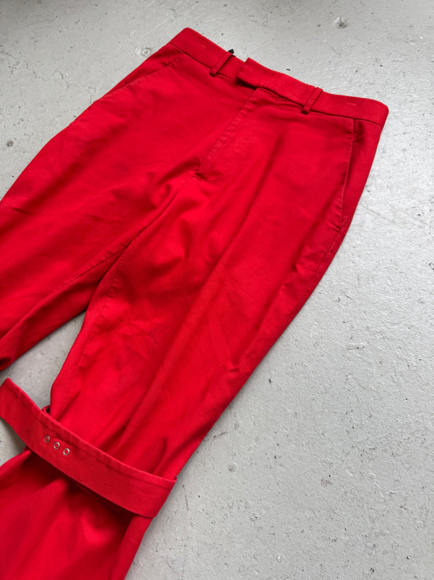 Bottega Veneta Red Bondage Pants (44)