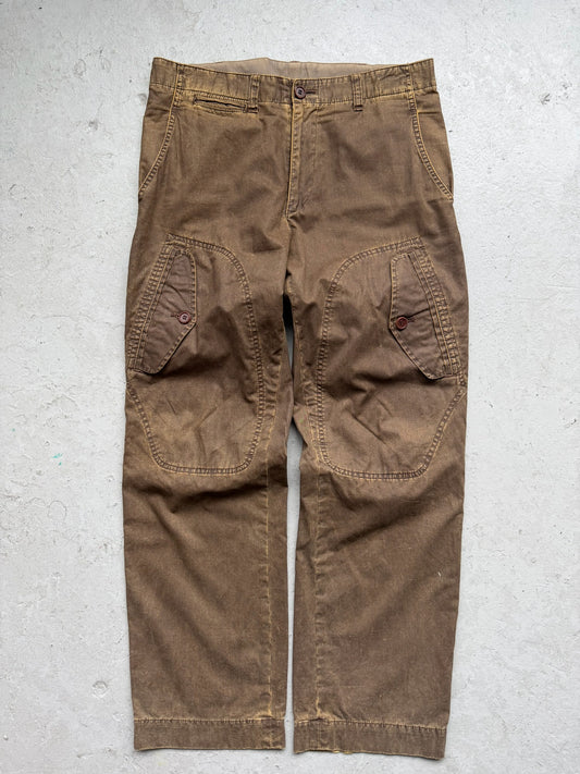 Comme Des Garcons Homme 2004 Brown Cargo Pocket Trousers (L)