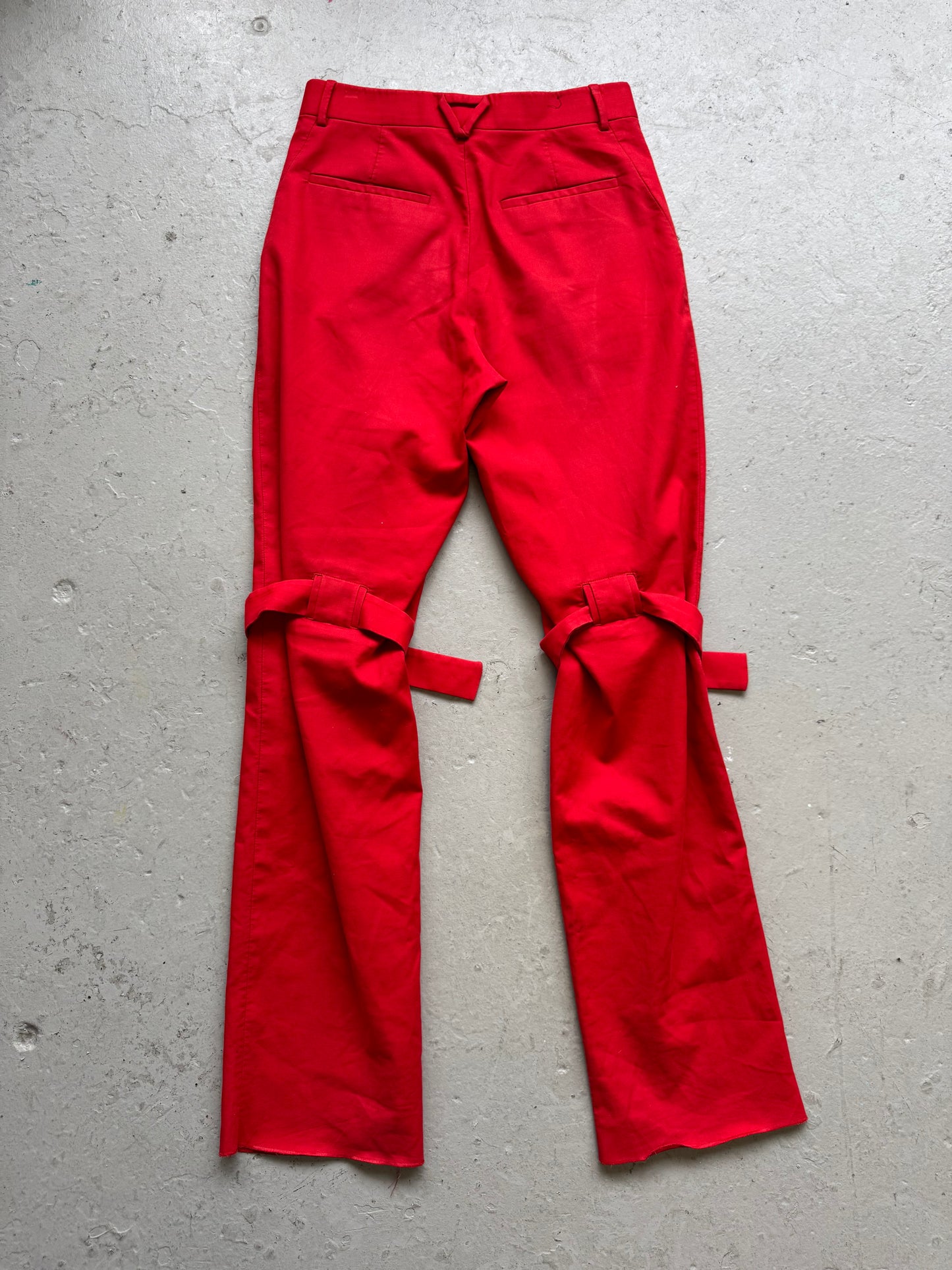 Bottega Veneta Red Bondage Pants (44)