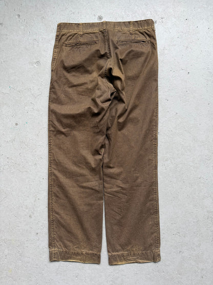 Comme Des Garcons Homme 2004 Brown Cargo Pocket Trousers (L)