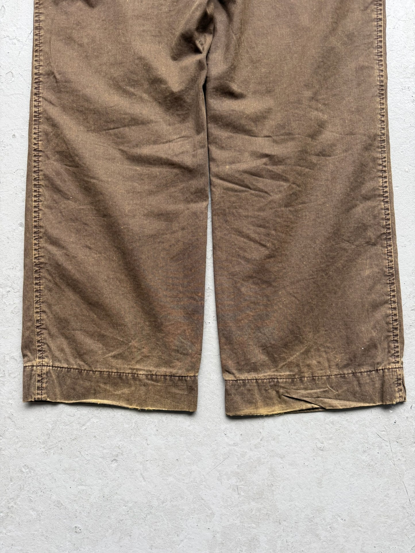 Comme Des Garcons Homme 2004 Brown Cargo Pocket Trousers (L)