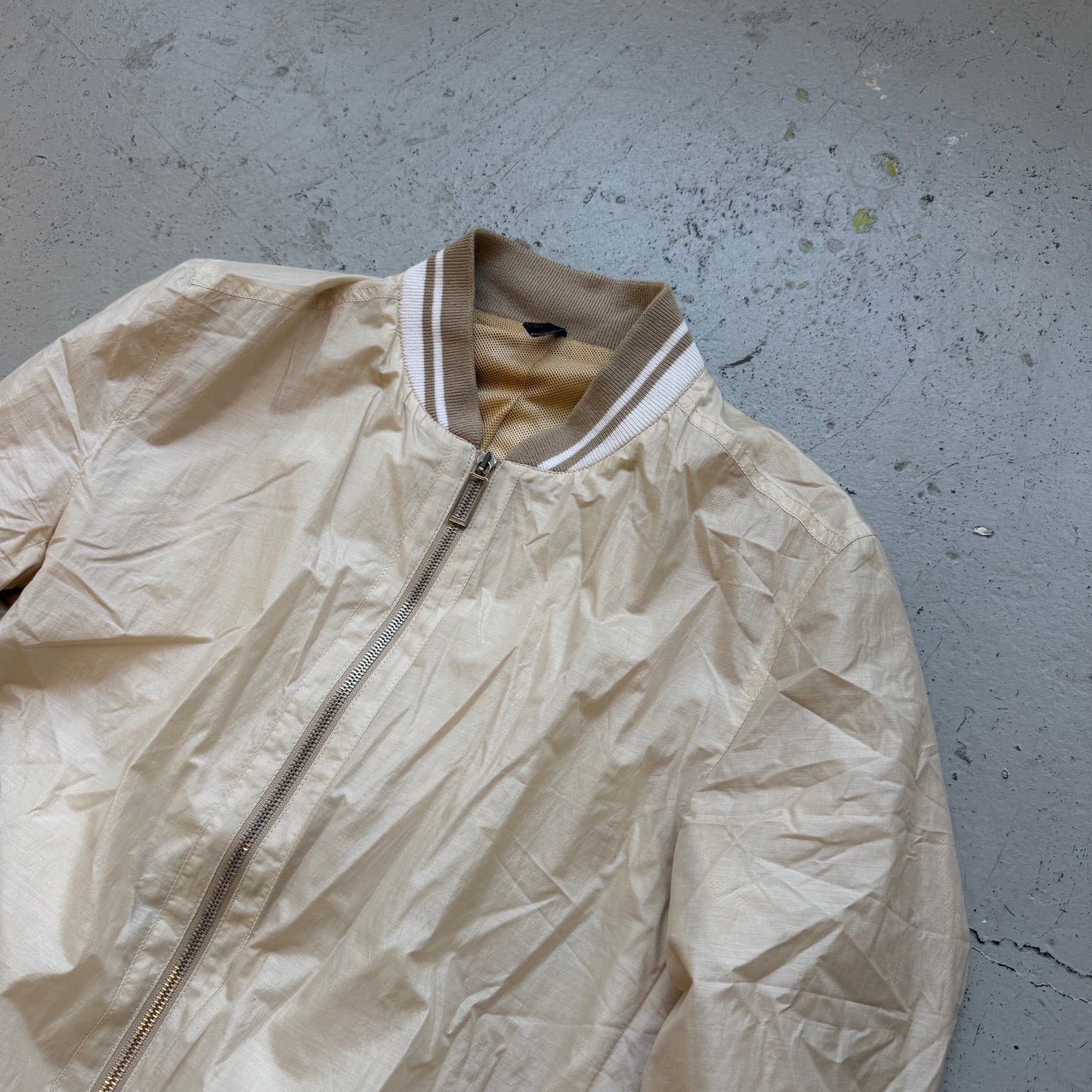 Dior Homme SS00 Biege Cotton/Silk Bee Bomber Jacket (48)