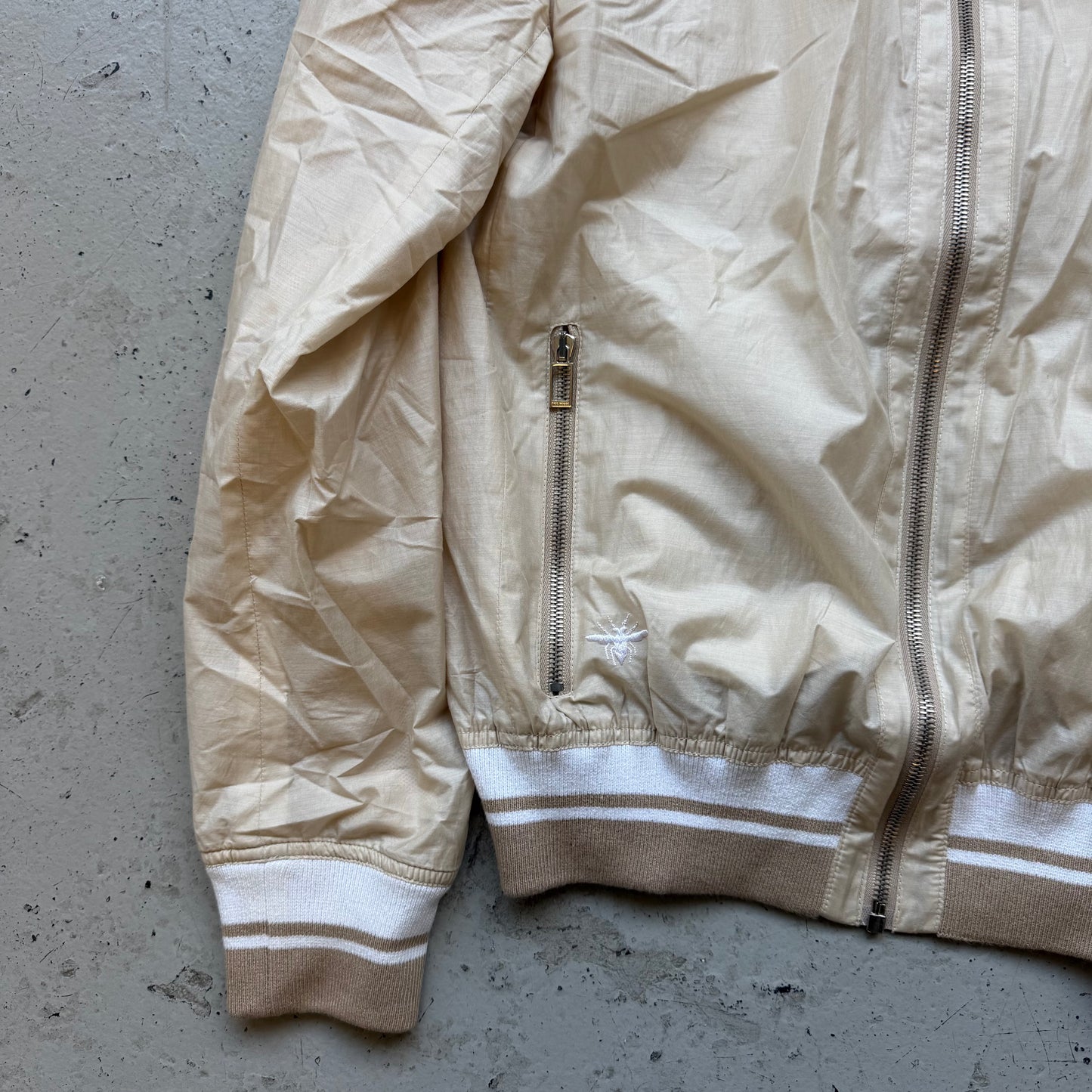 Dior Homme SS00 Biege Cotton/Silk Bee Bomber Jacket (48)