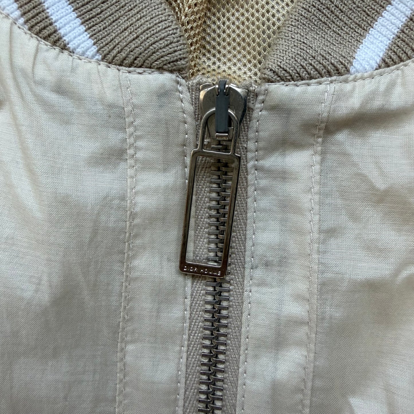 Dior Homme SS00 Biege Cotton/Silk Bee Bomber Jacket (48)