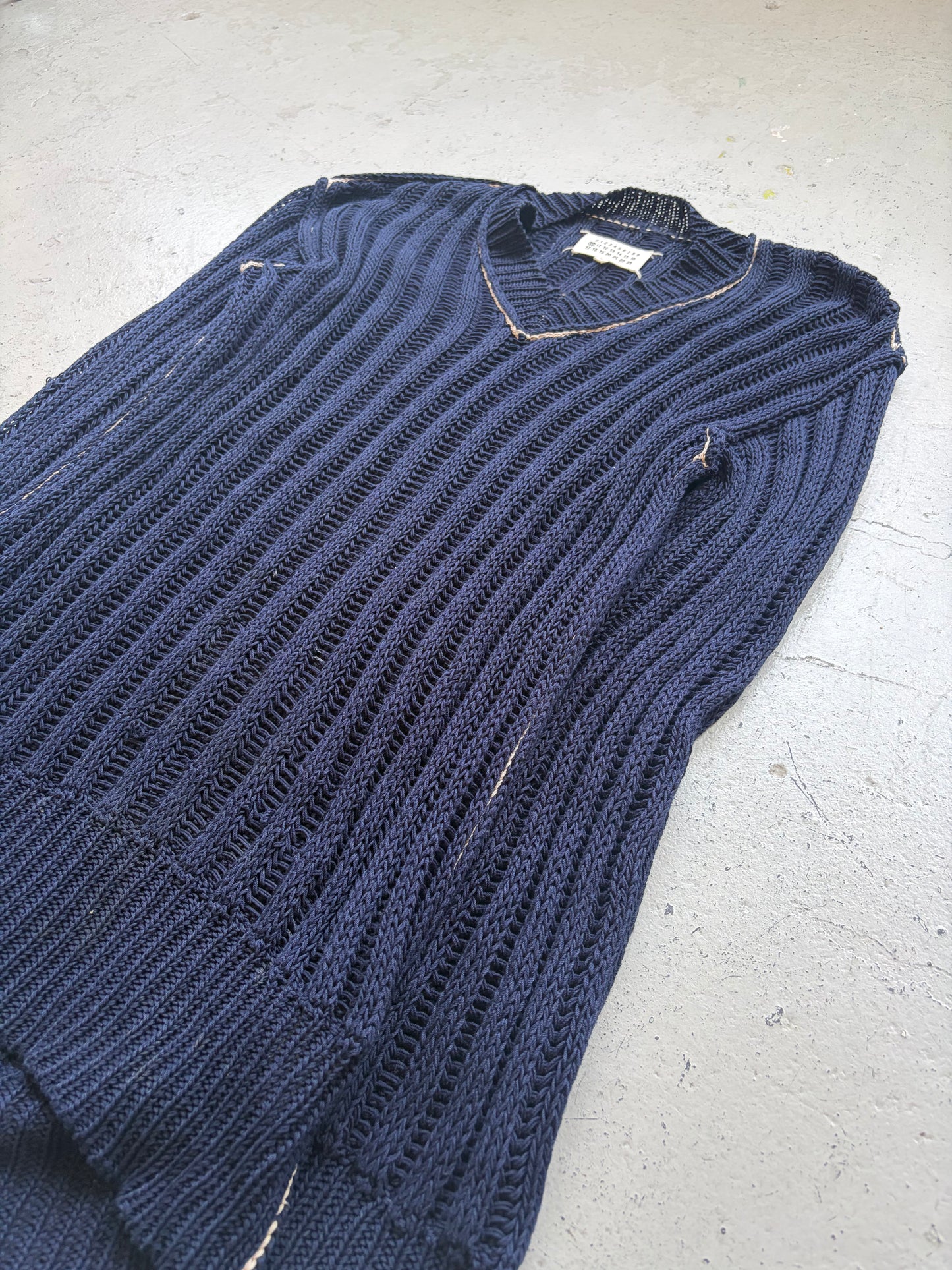 Maison Margiela V Neck Knit Sweater (S)
