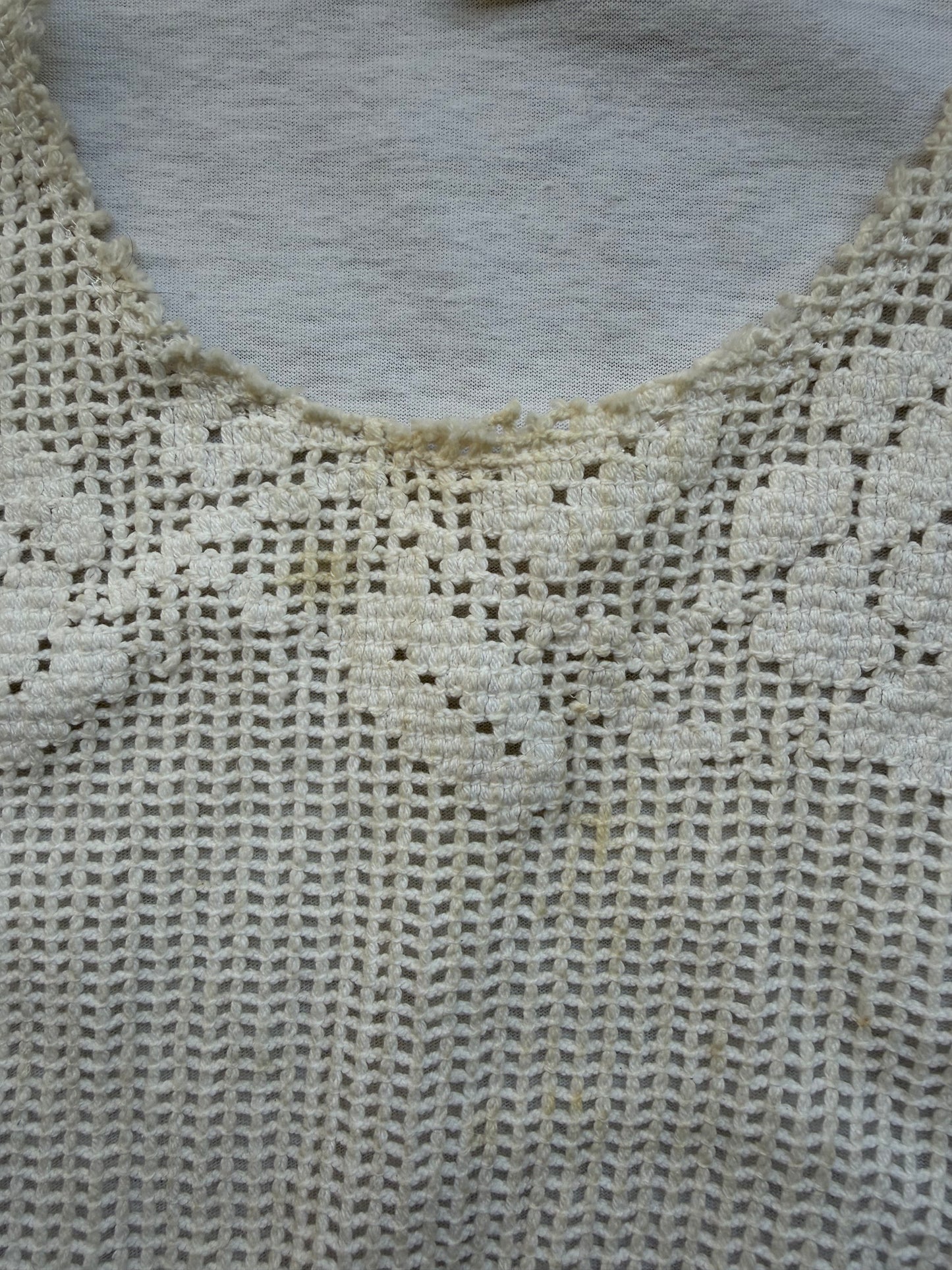 Comme Des Garcons Homme Plus White Crochet Vest (L)
