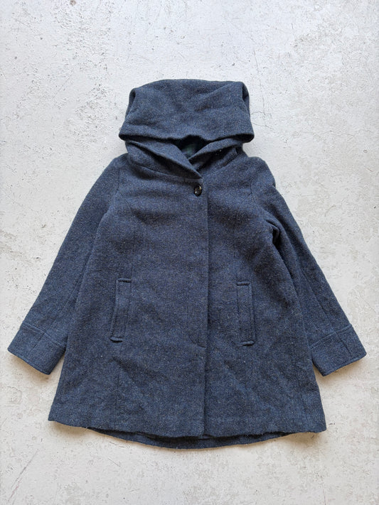 Harris Tweed Wool Hooded Jacket (S)