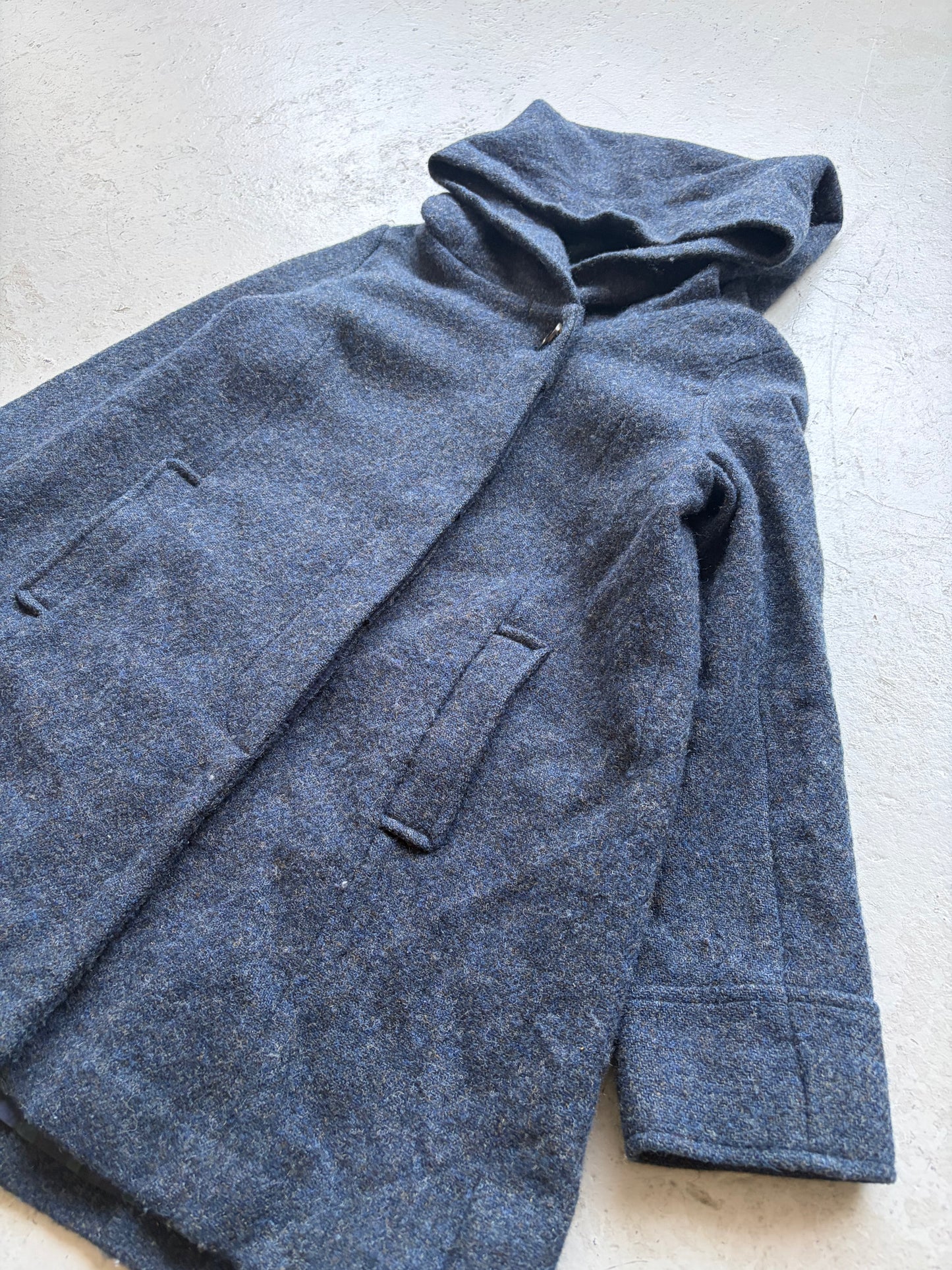 Harris Tweed Wool Hooded Jacket (S)
