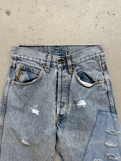 Armani Jeans 1990s Oriental Tiger Applique Washed Denim (30)