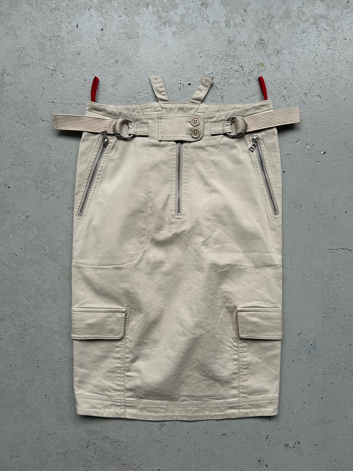 Prada Khaki Utility Pencil Skirt (40)