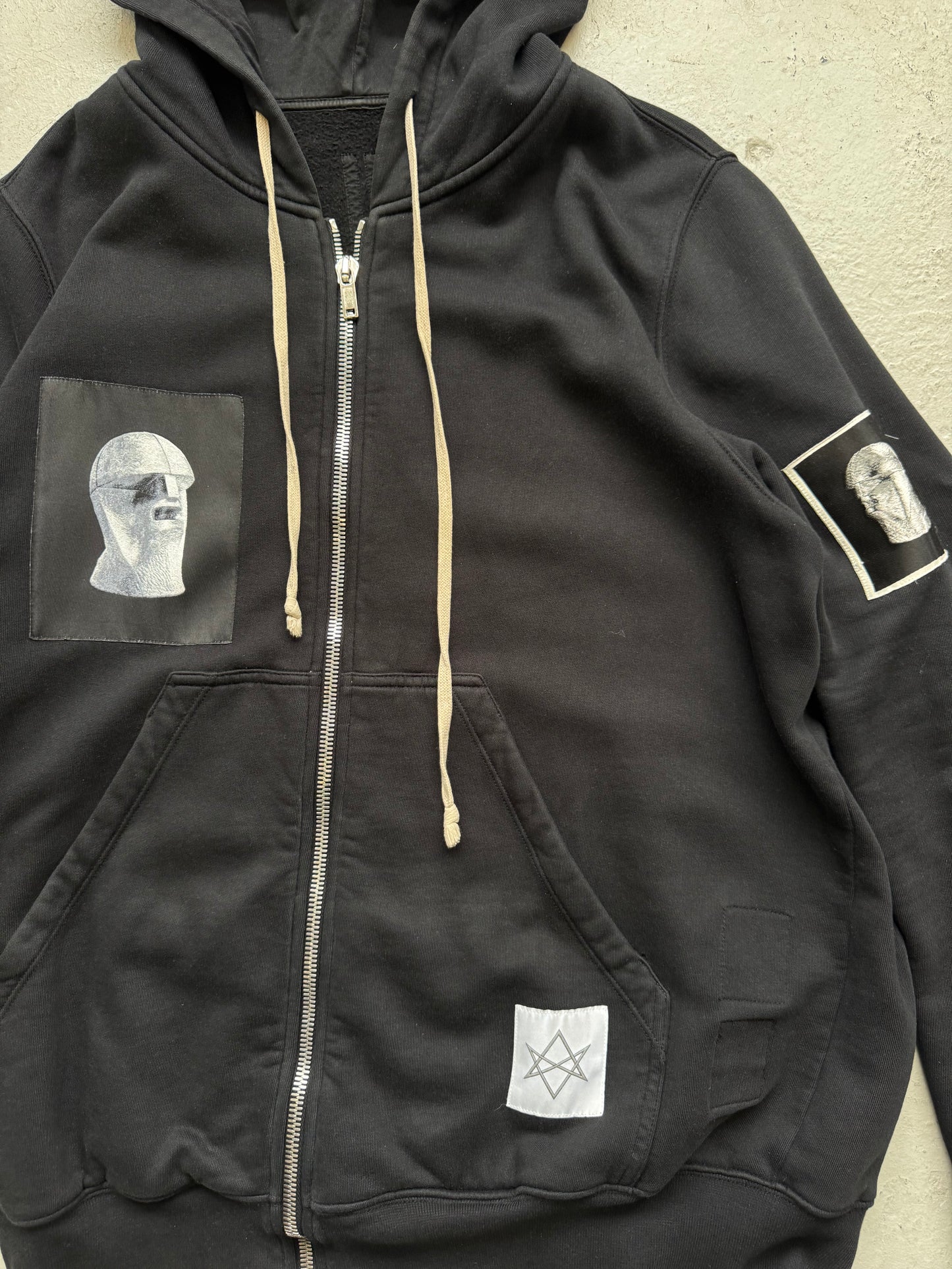 Rick Owens Larry Patch Hoodie (XXL)