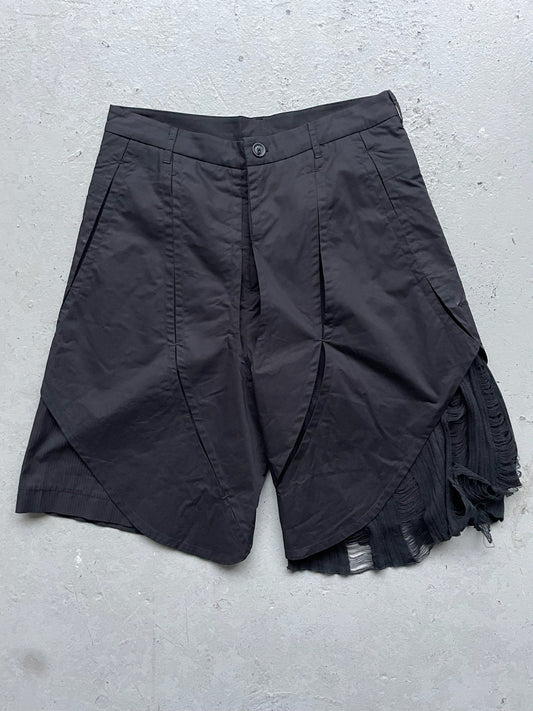 Professor E 24SS Black Cotton Shorts (46)