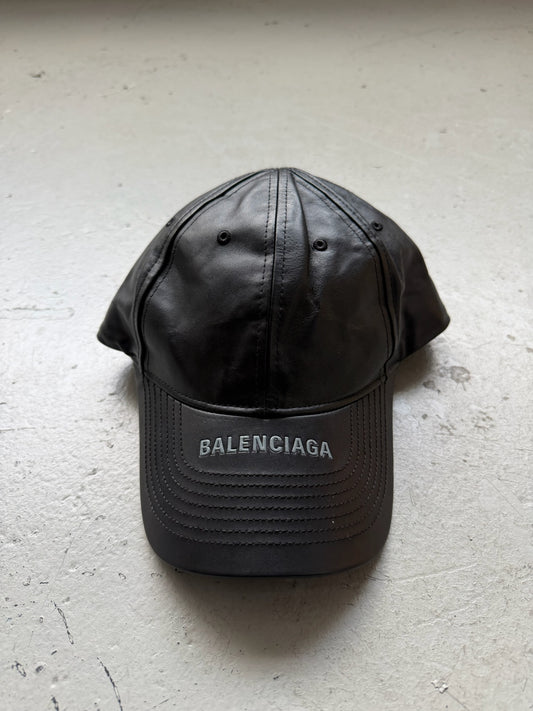 Balenciaga Leather Hat (OS)