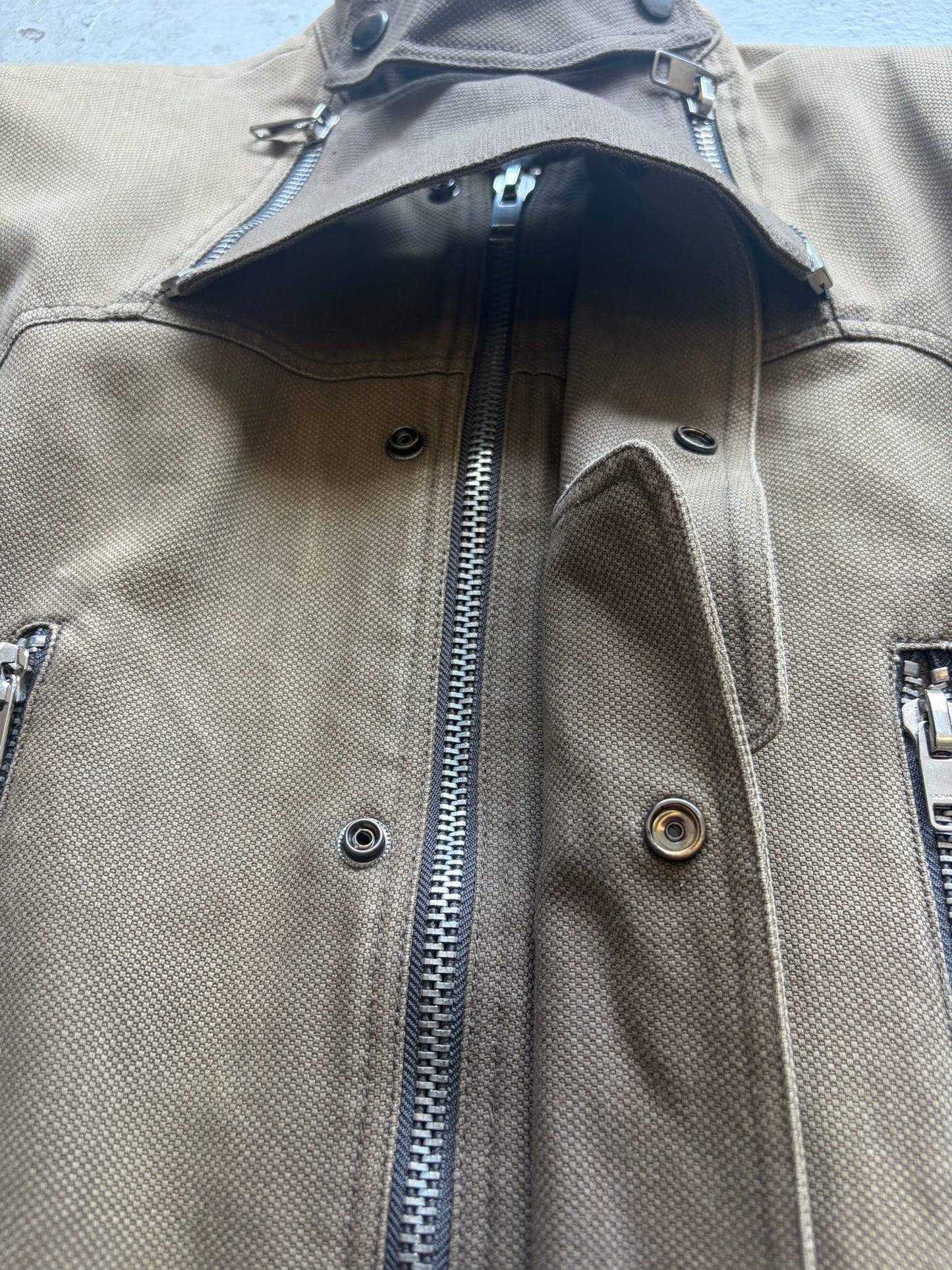 Dior Homme FW07 Navigate Olive Canvas Zip Up Jacket (48)