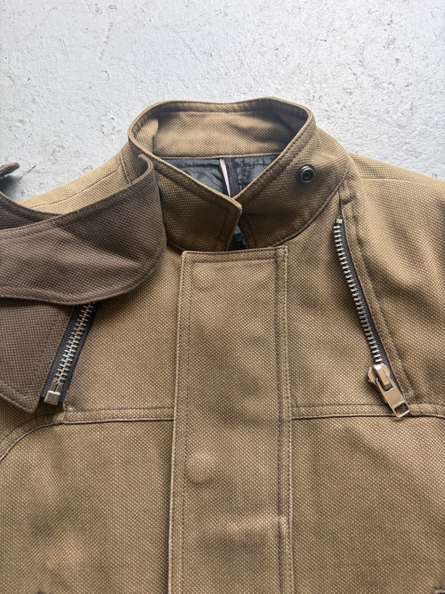 Dior Homme FW07 Navigate Olive Canvas Zip Up Jacket (48)