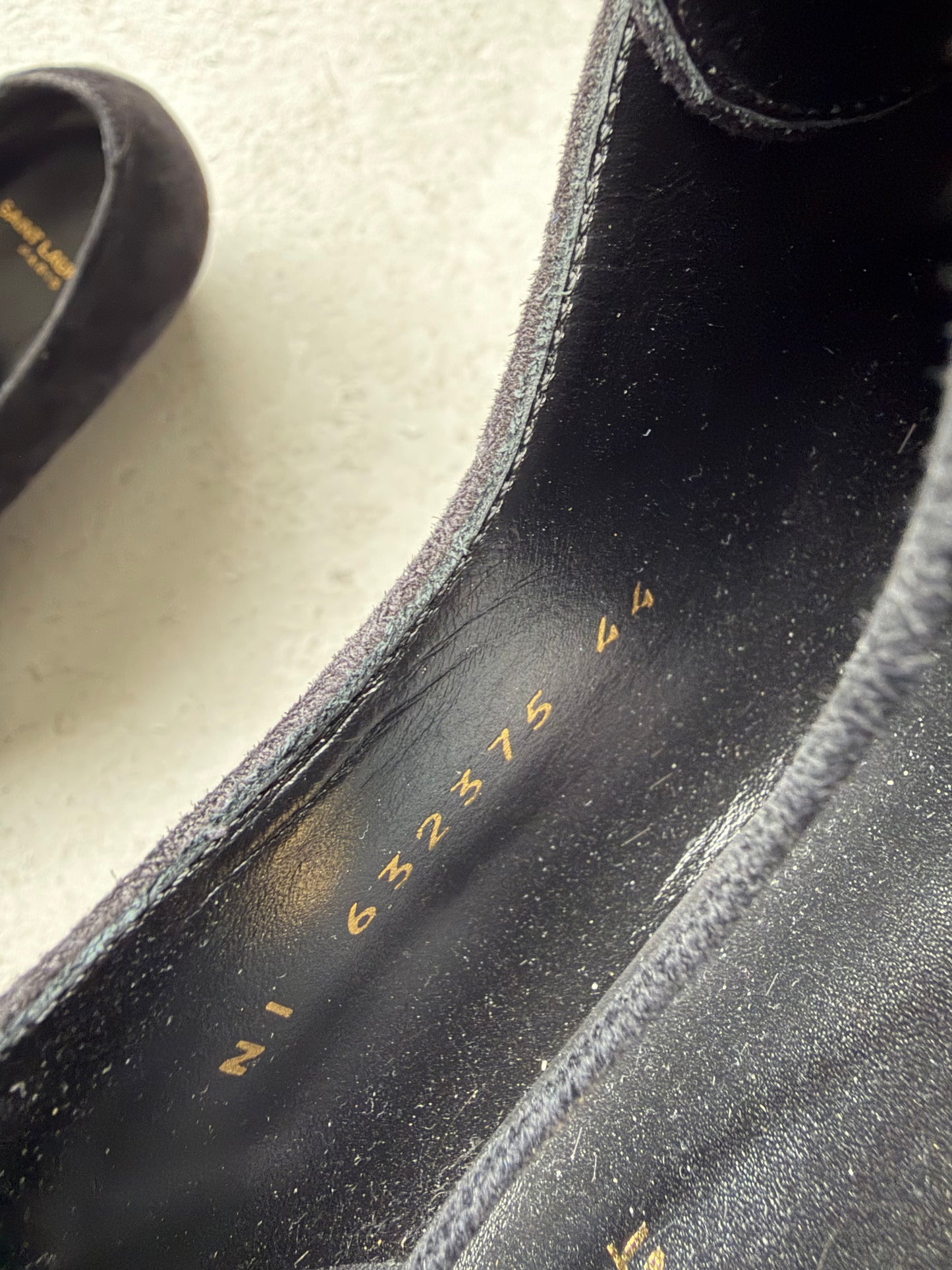 Saint Laurent Paris Lace Up Suede Derby (44)