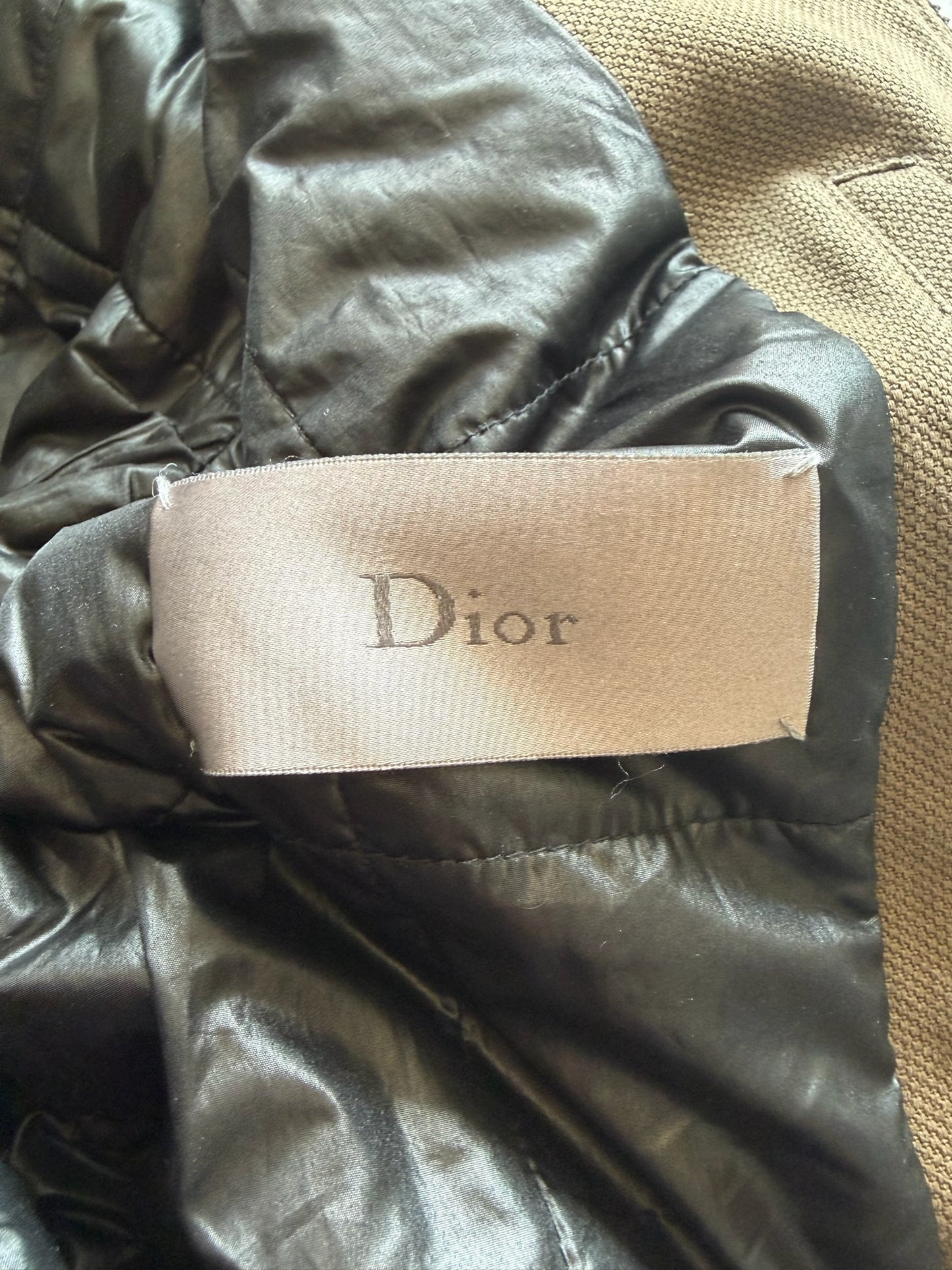 Dior Homme FW07 Navigate Olive Canvas Zip Up Jacket (48)