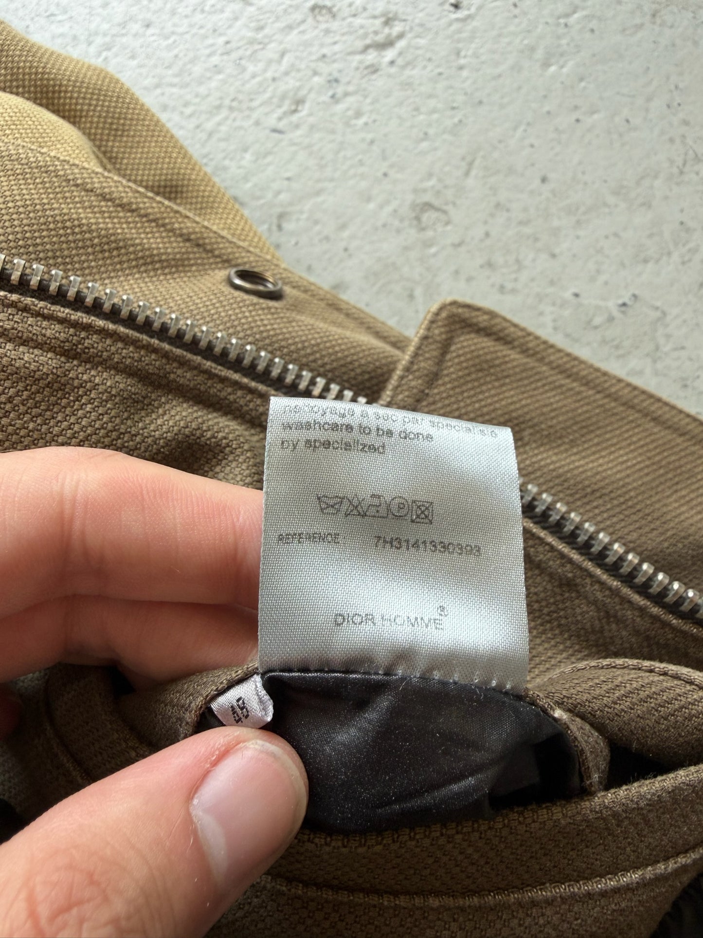 Dior Homme FW07 Navigate Olive Canvas Zip Up Jacket (48)