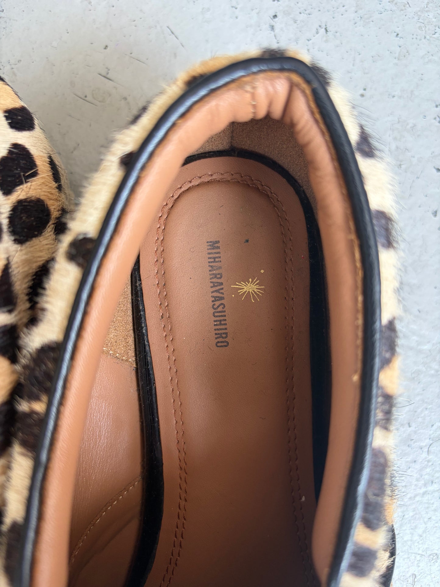 Miharayasuhiro Cheetah Print Slip On Sneakers (8)