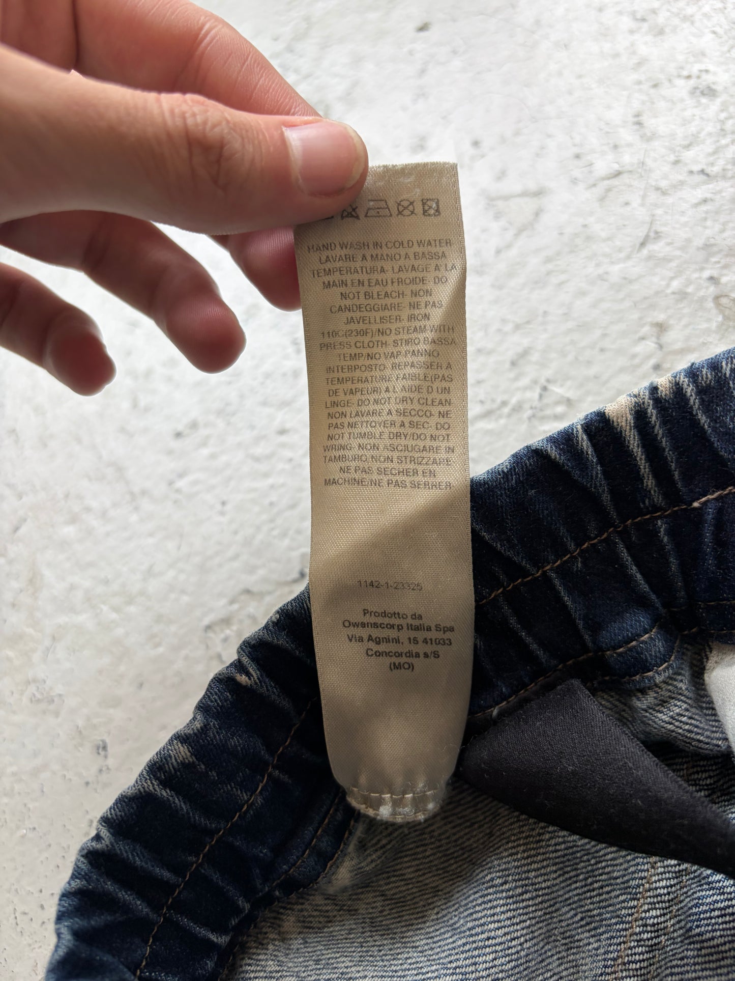 Rick Owens DRKSHDW FW23 Mineral Pear Shredded Pusher Denim (XL)